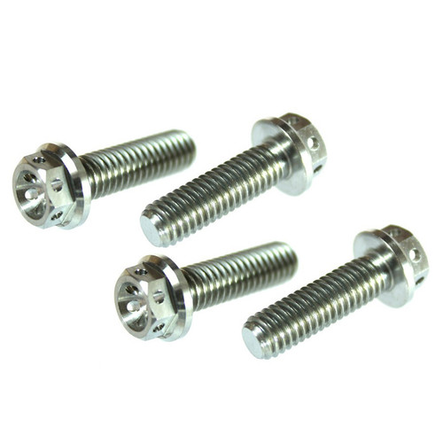 Titanium Hex Head Pre Drilled Bolts Apico Racing M6, M8, MX Motocross Trials (4 Pack)