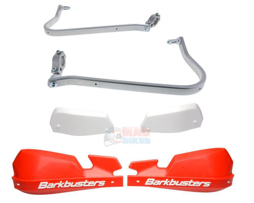 BETA RR / XTRAINER Barkbusters Hand Guard Hardware Kit + VPS HandGuards in Red