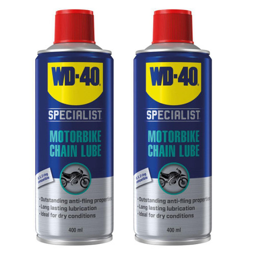 WD-40 Motorcycle Heavy Duty Chain Lube Twin Pack