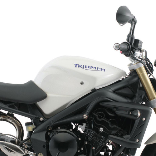 Triumph 675 Street Triple 06-12 Eazi-Grip Streamline Tank Grip Traction Pads On the bike