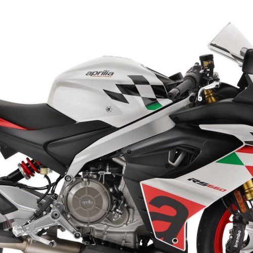 Aprilia RS660 / Tuono 660 Eazi-Grip Streamline Tank Grip Traction Pads Clear