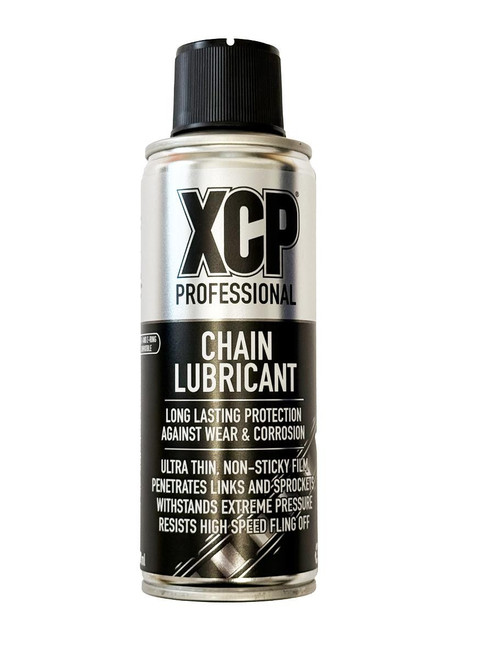 XCP Chain Lubricant 200ml travel-size aerosol for motorcycle O-ring, X-ring and Z-ring chains