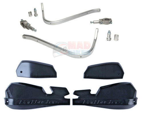 BarkBusters VPS Handguard Universal 2 Point Mount For Straight 22mm Bars (Black)