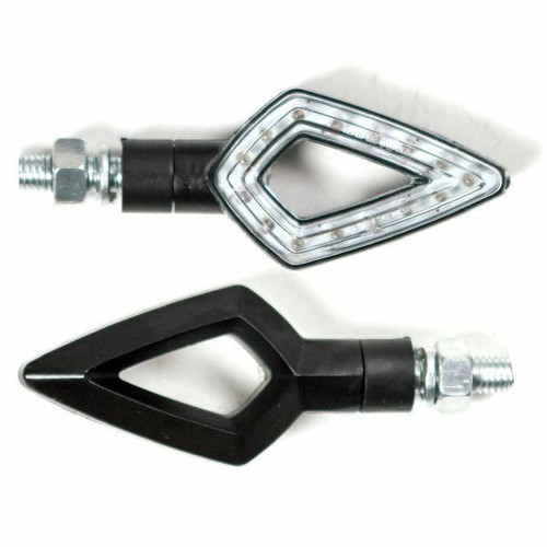 Lextek Spear Head LED Mini Motorcycle Motorbike Scooter Indicators (15 LED)