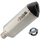 Lextek SP1 Left Hand Motorcycle Exhaust Silencer Titanium Look Carbon Tip BSAU