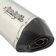 Lextek SP1 Left Hand Motorcycle Exhaust Silencer Titanium Look Carbon Tip BSAU