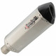 Lextek SP1 Left Hand Motorcycle Exhaust Silencer Titanium Look Carbon Tip BSAU