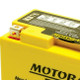 Close up Motobatt MB7U AGM Motorcycle Battery