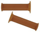 Domino Cafe Racer Vintage Style Motorcycle Handlebar Grips 22mm - 7/8 Brown Para