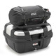 Givi S150 Universal Nylon Rack shown with some luggage