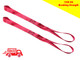 Motorcycle easy loop tie down strap for paintwork protection