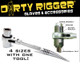 DIRTY RIGGER 4 WAY WRENCH, 4 IN 1 PODGER RATCHET, 17,19, 21, 24mm STAGE, STUDIO