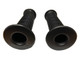 Kawasaki Classic Style Black Motorcycle Handlebar Grips