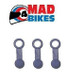 MOTORCYCLE BLEED NIPPLE RUBBERS IN BLUE X 3 SUZUKI ETC