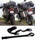 Adjustable Motorcycle Luggage Straps 18" to 60" Bungee  on bike