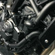 Yamaha MT-07 & MT07 Tracer 2014 to 2021, Tenere 700 GB Racing Water Pipe Cover close up on the bike