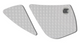 Yamaha YZF-R125 2008-2018 Eazi-grip EVO Motorcycle Tank Grip Pads Clear
