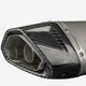 Lextek SP5 Motorcycle Exhaust Silencer Gloss carbon end cap