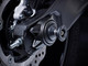 Yamaha MT 07 2014 to 2023 Evotech Performance Paddock Stand Bobbins on bike