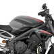 Triumph 675 765 Street Triple 13-21 Eazi-Grip Streamline Tank Grip Pads Clear on the bike