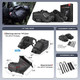 Rhinowalk  MT1428BK Universal Motorcycle Saddle Bags 28L details 2