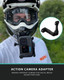 Ultimateaddons Social Media Vertical Action Camera Mounting Bracket on helmet