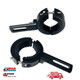 Motorcycle Universal Spot / Fog Light Fork Mounting Brackets 38 to 60mm with rubber inserts fitted