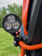 Universal Motorcycle Aluminium Driving Light Mount shown on the bike