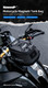 Rhinowalk Mechanic Series tank bag mounted on motorcycle using magnetic adapter ring system