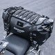 The Rhinowalk Warrior X  40L Motorcycle Dry Bag shown on the bike