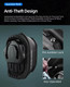 Rhinowalk tank bag with quick release lock ring system