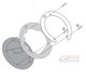 BF32 Givi / Kappa Tanklock Ring Tank Bag Fitting Flange KAWASAKI > Z 1000 (14 > 19)