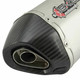 Lextek ST1 Stainless Steel Carbon Tip 60mm Slip on Exhaust End Can (Road Legal)