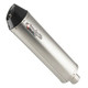 Lextek RP1GL Titanium Look With Carbon Tip Oval Motorcycle Exhaust Silencer