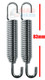 Motorcycle Stainless Steel Swivel End Exhaust Springs X 2 (PAIR) 83mm size