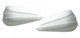 Barkbusters Storm Motorcycle Hand Guards / Hand Protectors a Pair In White