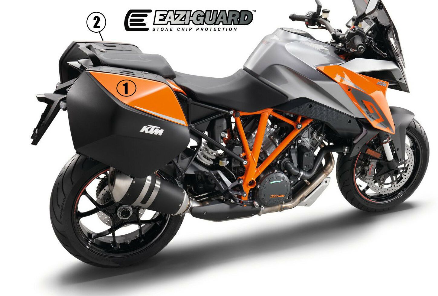 Eazi-Guard KTM 1290 Superduke GT Pannier Stone Chip Protection Kit