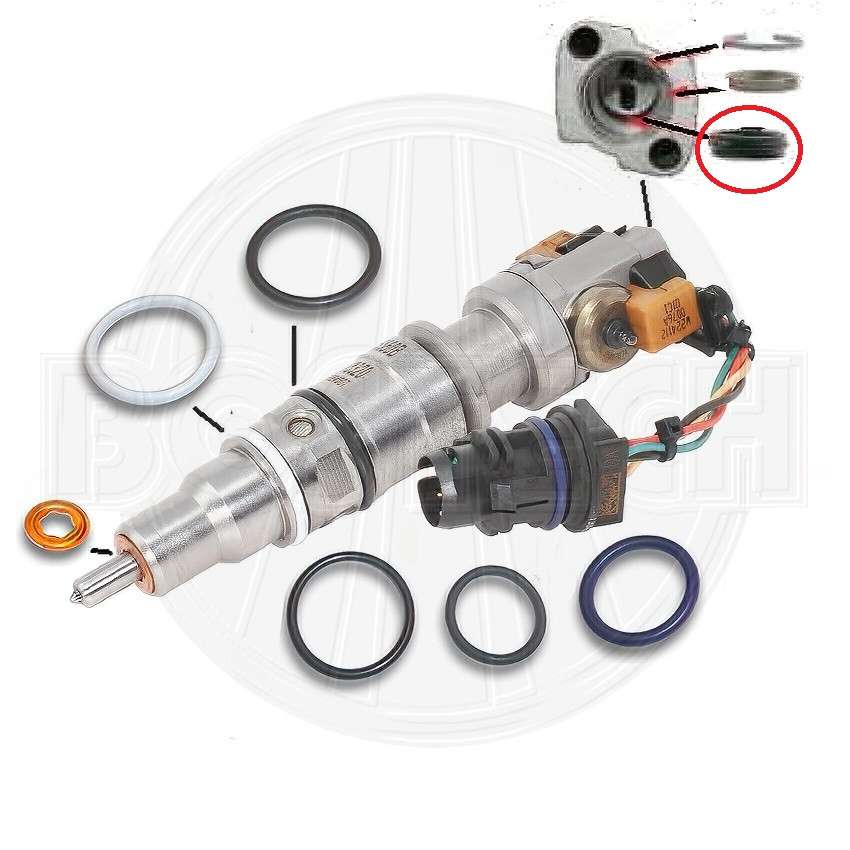 Ford 6.0L PowerStroke Fuel Injector Ferrule Seal (top Seal) 2003-2010 ...
