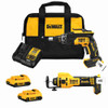 DeWalt DCK265D2 20V MAX XR 2-Tool Cordless Brushless Drywall Screwgun  and Cut-Out Tool Combo Kit
