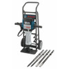 Bosch BH2770VCD Brute Turbo 15 Amp 1-1/8 inch Hex Breaker Hammer with Deluxe Cart showing the pieces that are included in the kit