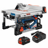 Bosch GTS18V-08N PROFACTOR 18V 8-1/4 inch Portable Table Saw Kit showing inclusions of the of the kit
