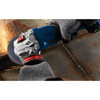 Bosch GWS18V-13PN PROFACTOR 18V 5 inch - 6 inch Angle Grinder with Paddle Switch (Tool Only) showing in use grinding welded seams