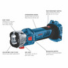 Bosch GXL18V-291B25 18V 2-Tool Cordless Brushless 1/4 inch Hex Screwgun & Cut-Out Tool Drywall Combo Kit showing features of the cut out tool
