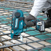 Makita DTR181ZK 18V LXT Cordless Brushless Rebar Tying Tool (Tool Only) showing in use tie rebar together for concrete slab