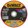 DeWalt DWA8954F ELITE SERIES 7 inch x .045 inch x 5/8 inch Type 1 Metal Cutting Cut-Off Wheel showing with label DeWalt DWA8954F ELITE SERIES 7 inch x .045 inch x 5/8 inch Type 1 Metal Cutting Cut-Off Wheel showing with label