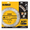 DeWalt DW4741T XP 14 inch Turbo Segmented Diamond Blade showing in packaging DeWalt DW4741T XP 14 inch Turbo Segmented Diamond Blade showing in packaging