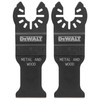DeWalt DWA4250-2 1-3/8 inch Carbide General-Purpose Metal  and Wood Cutting Oscillating Blades - 2pk showing from a different angle and showing mounting system DeWalt DWA4250-2 1-3/8 inch Carbide General-Purpose Metal  and Wood Cutting Oscillating Blades - 2pk showing from a different angle and showing mounting system