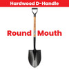Summit ST10232 Round Mouth Shovel with Hardwood D-Handle