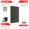 Diablo DFPFLEXUFN02G 7 inch x 4-4/5 inch 180-Grit Green ULTRAflex Sanding Sponges - 2pk Diablo DFPFLEXUFN02G 7 inch x 4-4/5 inch 180-Grit Green ULTRAflex Sanding Sponges - 2pk
