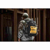 DeWalt DWST560102 Professional Backpack showing in use being carried by a contractor moving around site